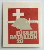Soldatenmarke 2.WK, Füsilier Batallion 26, gesch, Wi Inf 265