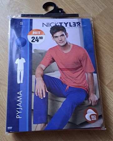 Nick Tyler Pyjama, Grösse S, Herren Schlafanzug, NEU!