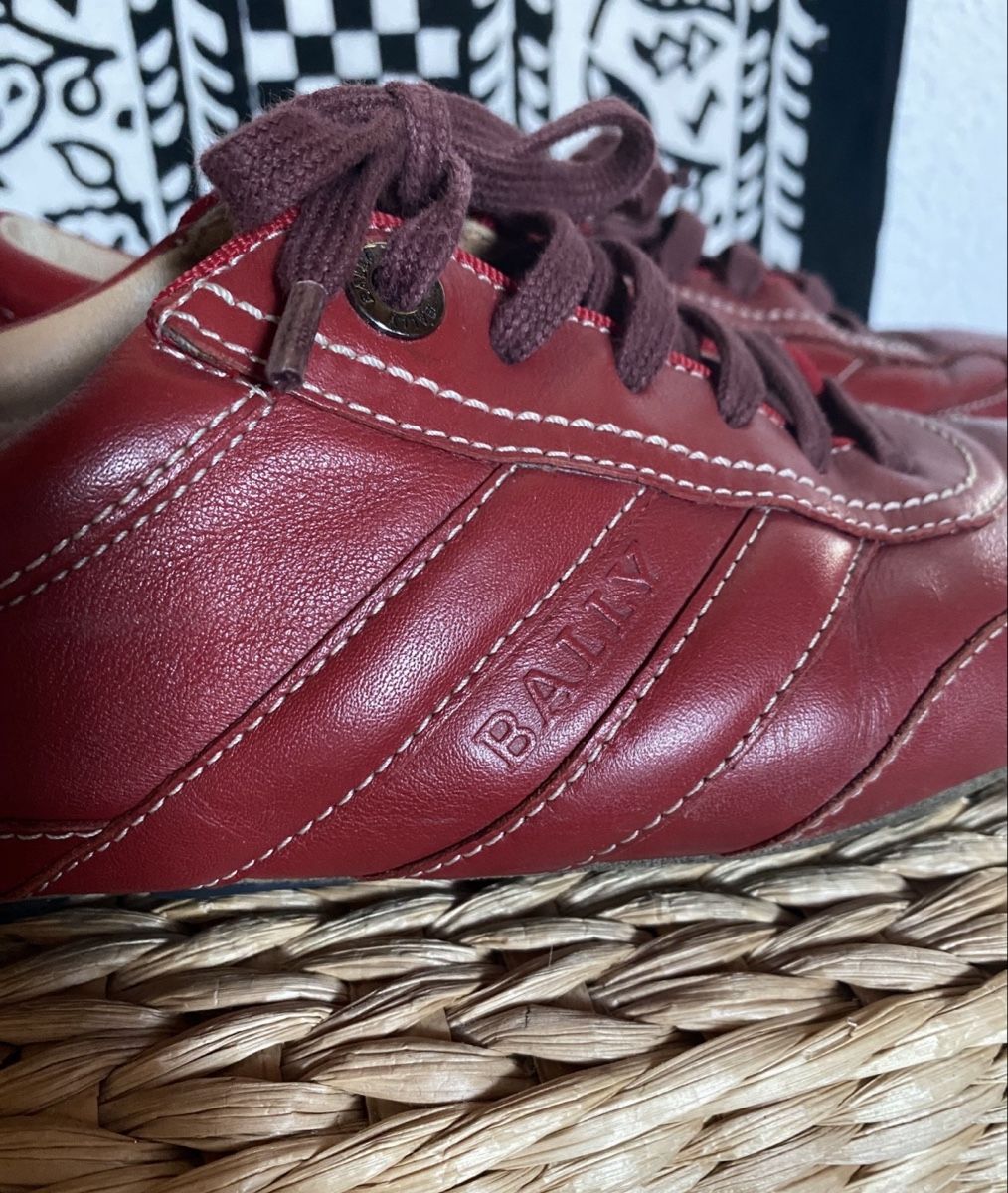 Bally Scarpe da uomo: Bally Leder Sneaker Gr. 39 Rot - Top Zustand – Usato da Siebnen venduto da brocki.bebie 1
