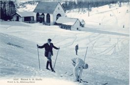 St. Moritz   GR  -   MEIEREI bei St. Moritz  -  Skisport