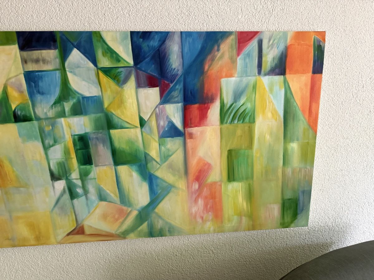 Gemälde: Gemälde gross farbig bunt Schweiz 198x78 cm – Gebraucht aus Uster von AlabasterOne 3