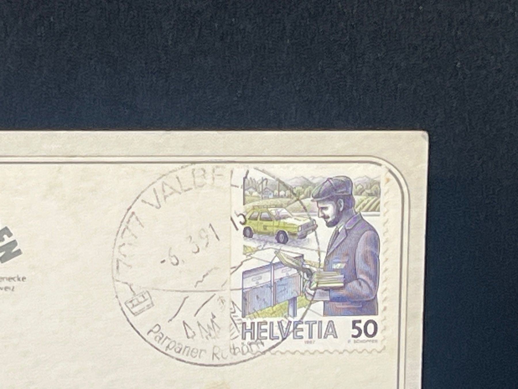 Cartoline postali: Berghotel-Restaurant "Tischa Sartons", Valbella-Lenzerheide – Usato da Widnau venduto da Brusi9 1