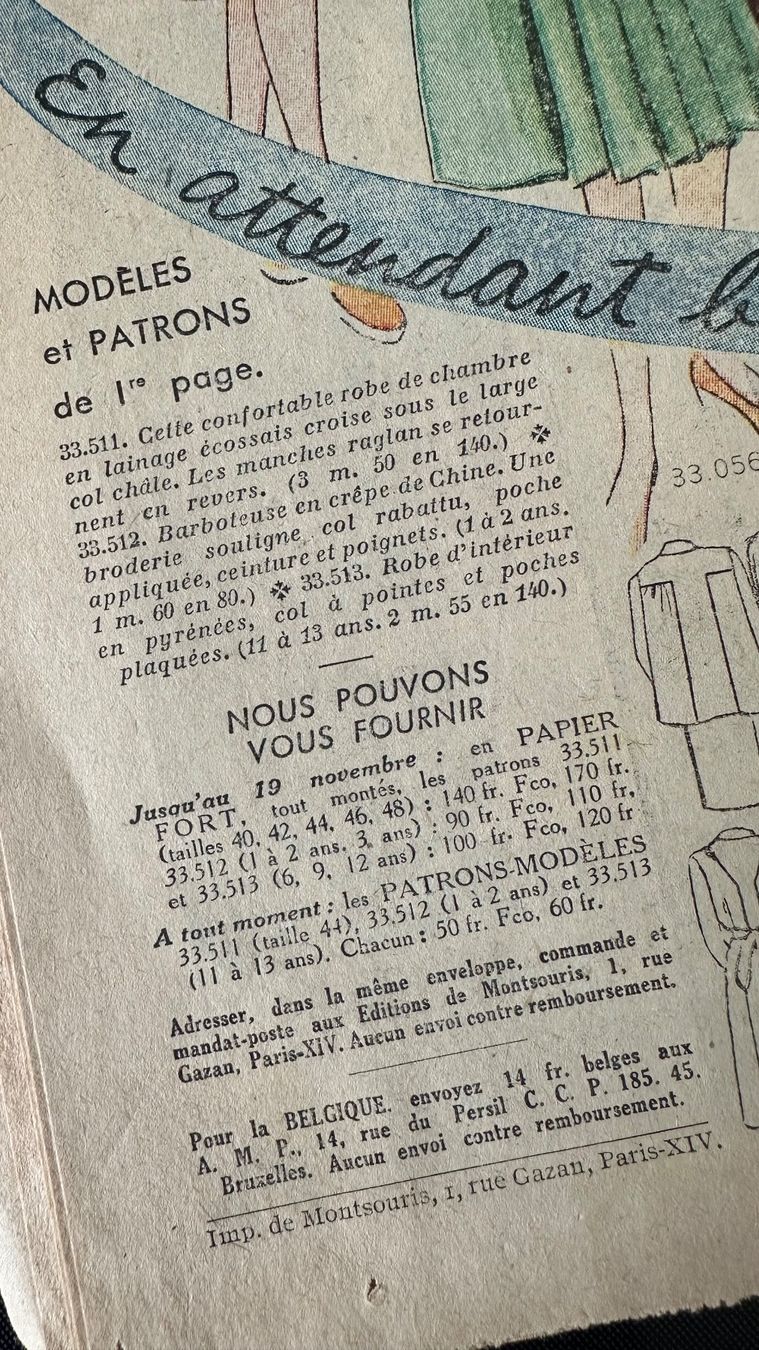 Cartamodelli: 4x REVUE LE PETIT ECHO DE LA MODE 50er Jahre – Usato da Zürich venduto da brazerola 6