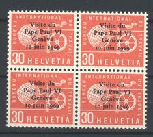 BIT (D IV), Besuch des Papst Paul VI in Genf, Viererblock **
