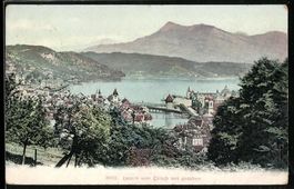 Luzern, Teilansicht des Ortes vom Gütsc
