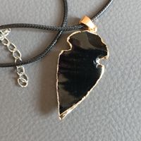 Obsidian Schmuckanhänger Mineralien Stein