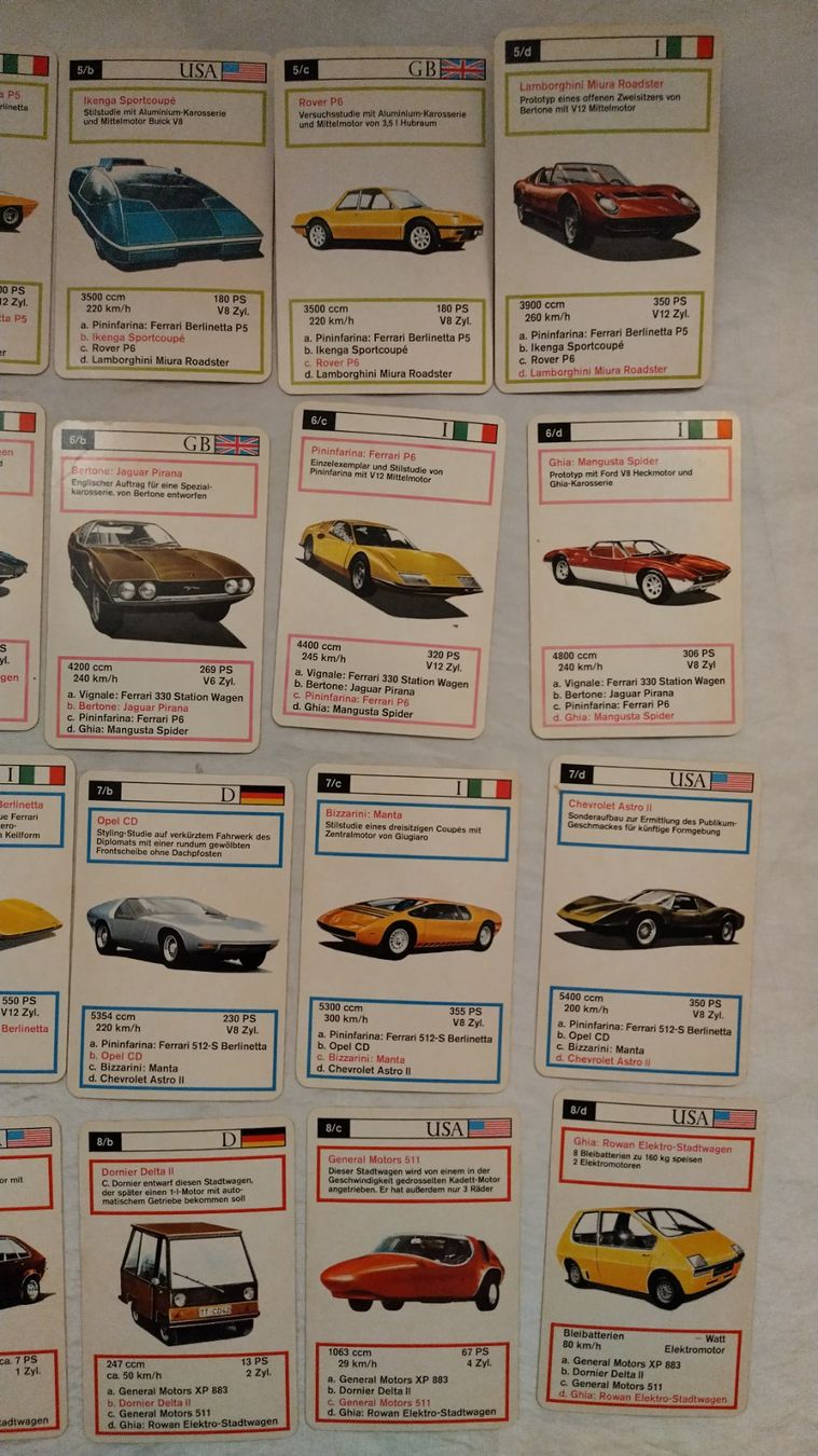Giochi: Auto Quartett Prototypen / 60er Jahre mit 32 Karten – Usato da Bellach venduto da JingleJerry 4