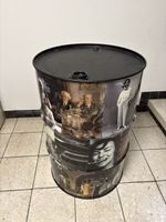 Ölfass dekorativ bedruckt Höhe ca. 95cm guter Zustand