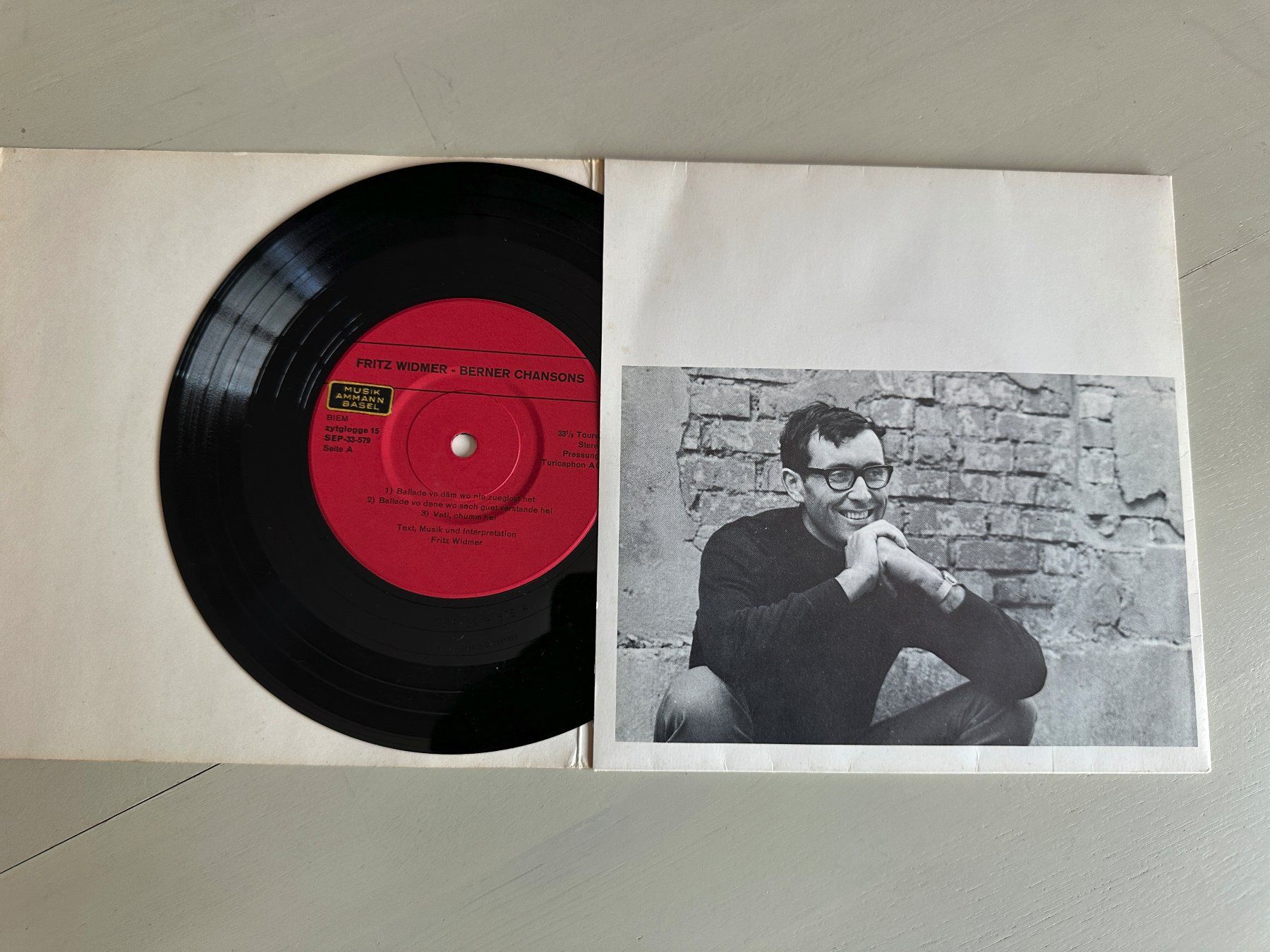 Vinyles: FRITZ WIDMER Kult Single Losit guet Berner Chansons SWISS CH – D'occasion à Basel par Partridge 1