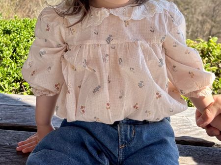 Super cute Sam & Louloute romper blouse size 90