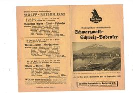 Landkarten Prospekte Werbung Reklame Bodensee Schwarzwald