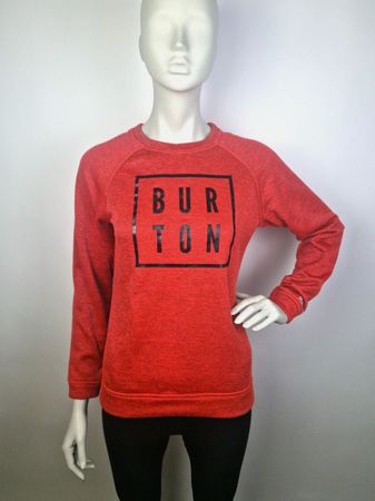 Burton Damen Pullover, Grösse S, rot meliert.