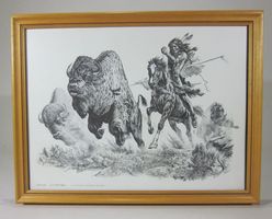 Die Bisonjagd Print 1976