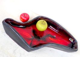 Fruchtschale Keramik Vintage Space Age Lava Ton Mid Century