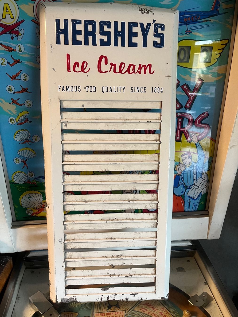 Insegne: ALTES VERKAUFSDISPLAY SCHILD HERSHEY CHOCOLATE – Usato da Balterswil venduto da MR_FEELGOOD