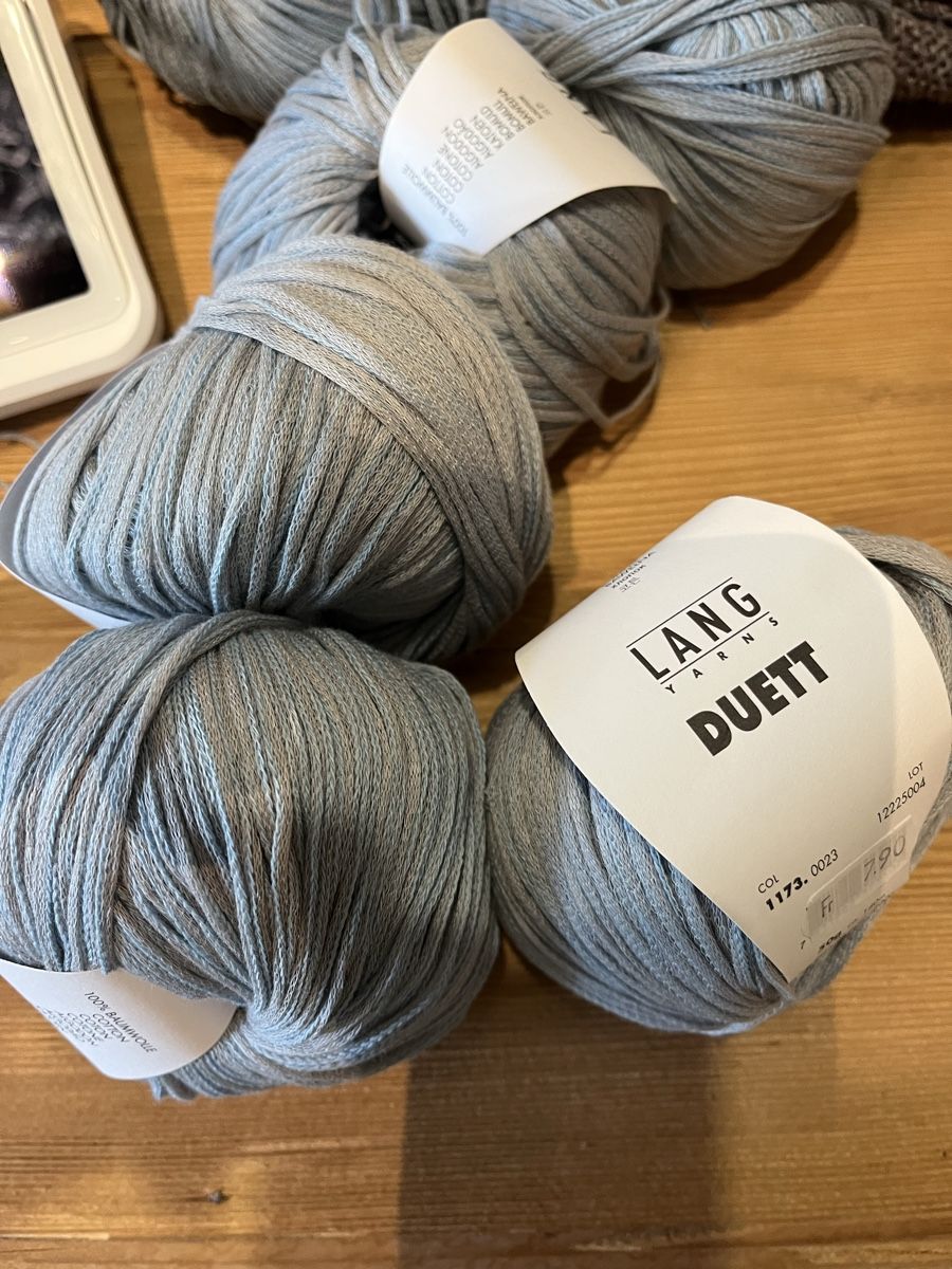 Lang Yarns Lana: Lang Yarns Duett graublau – Nuovo (secondo la descrizione) da Schwendibach venduto da didu12