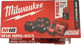 Milwaukee M18 NRG-503 Akku-Set mit Ladegeraet