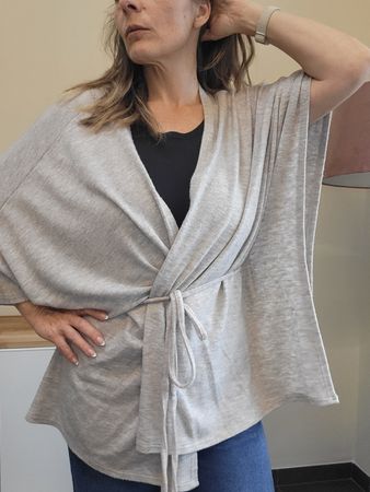 Cardigan Yessica, taille XL, beige, parfait entre saisons
