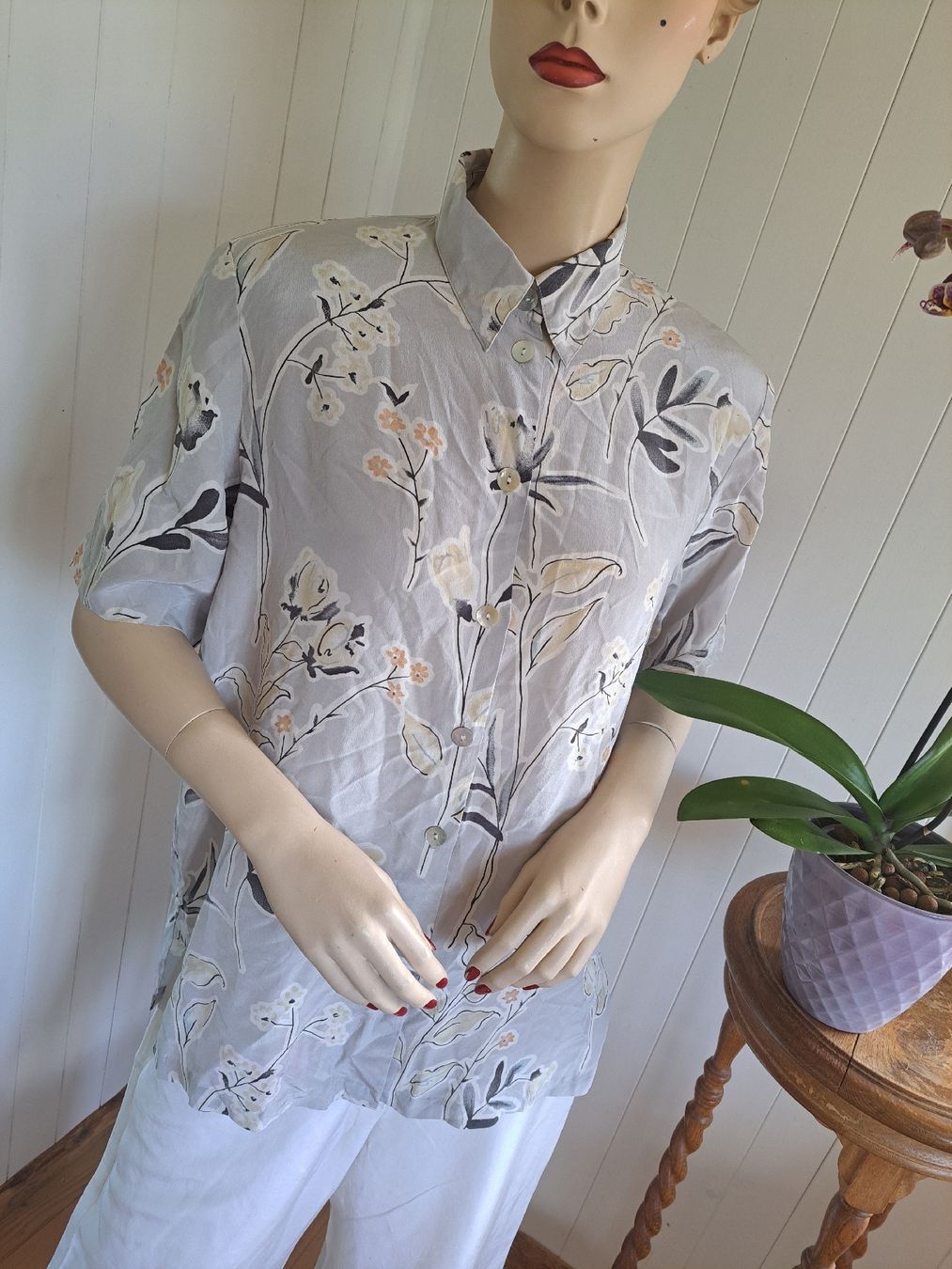 Peter Hahn Camicette: PETER HAHN EXCLUSIVE Seidenbluse Bluse 40 M Sommerbluse – Usato da Mollis venduto da Fauchi99 4