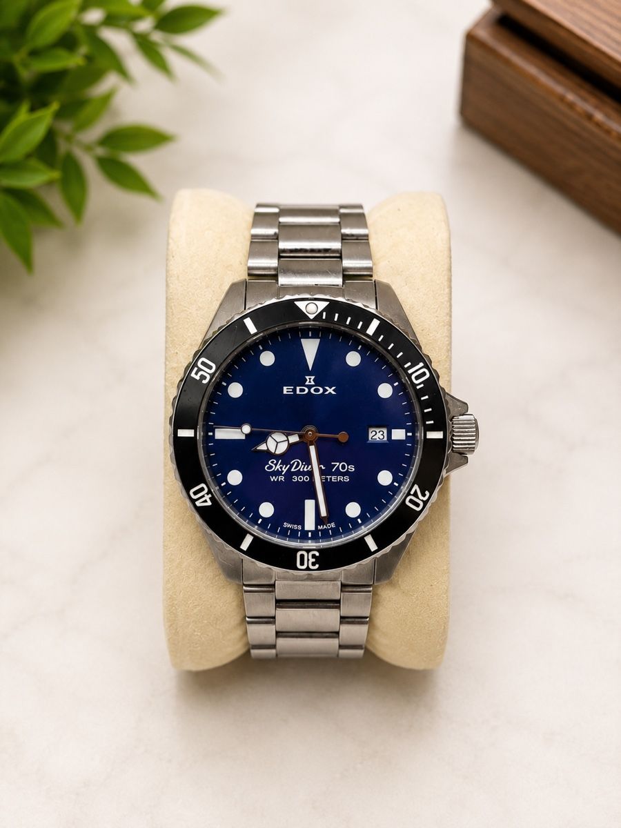 Edox Uhren: Edox Skydiver Automatic Edox Skydiver 70s automatic – Gebraucht aus Wettswil von lea_2f6g
