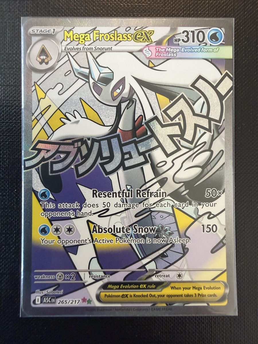 Pokémon Carte collezionabili: Mega Froslass ex #265 ASC EN – Nuovo (secondo la descrizione) da Savigny venduto da Matgab94