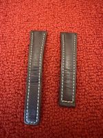 Kaufmann Lederarmband schwarz 22mm Breitling Faltschliesse