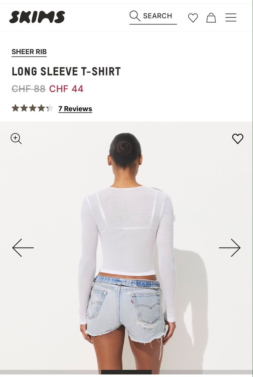 Skims T-shirts: Skims Longsleve T-Shirt – Neuf avec emballage d'origine à Hochfelden par mat_m29w 2