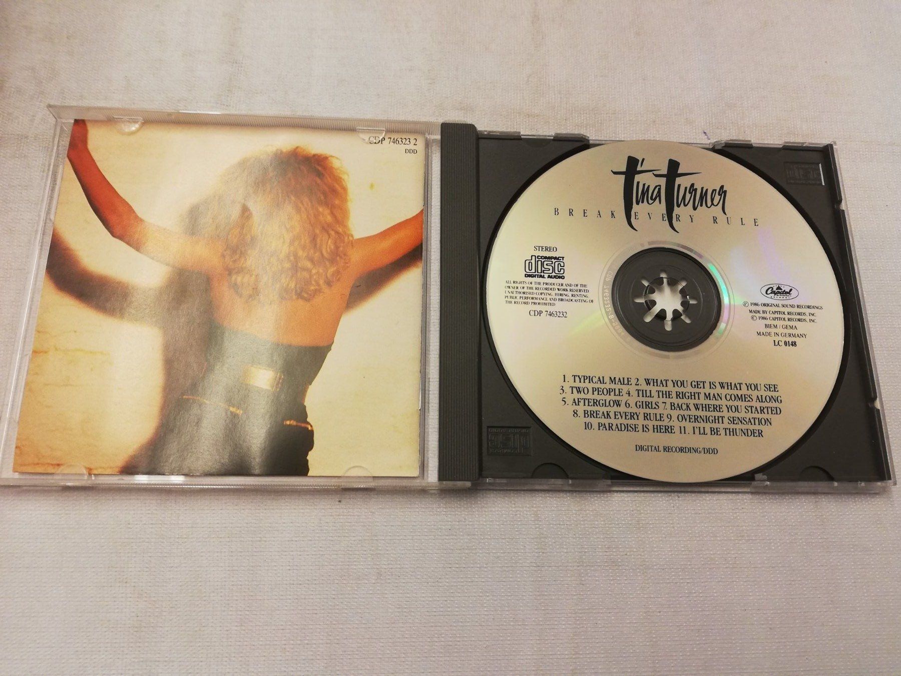CD: TINA TURNER - BREAK EVERY RULE – Usato da Bern venduto da Vinylsound.ch 2