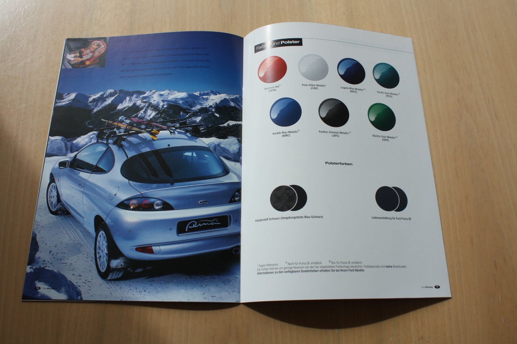 Ford Documenti: Ford Puma Prospekt 8/1999 – Usato da Wikon venduto da erwin400 8