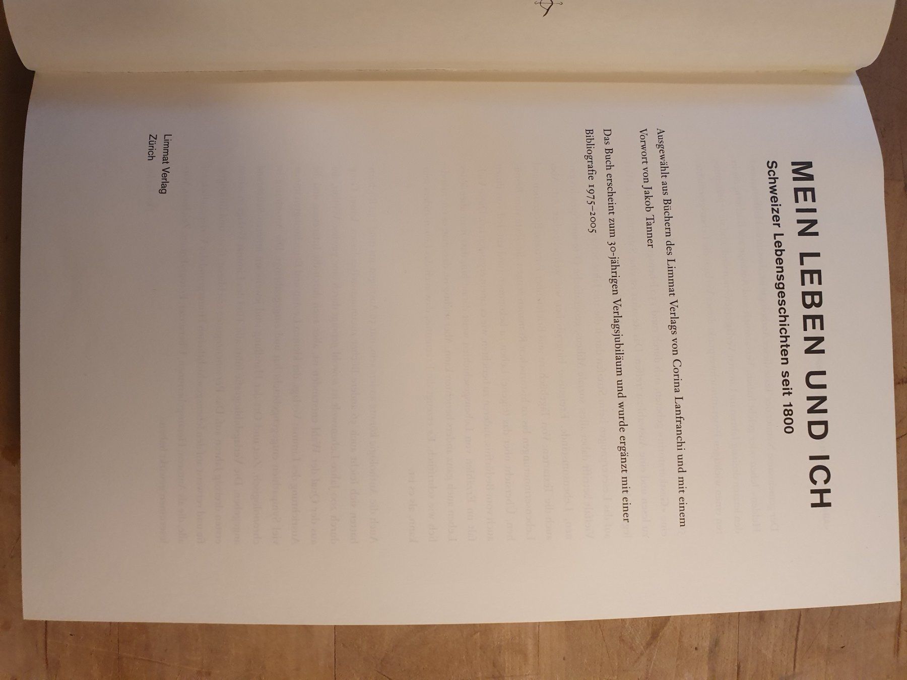 Libri: Mein Leben und ich Limmat – Usato da Zürich venduto da loosebone 1
