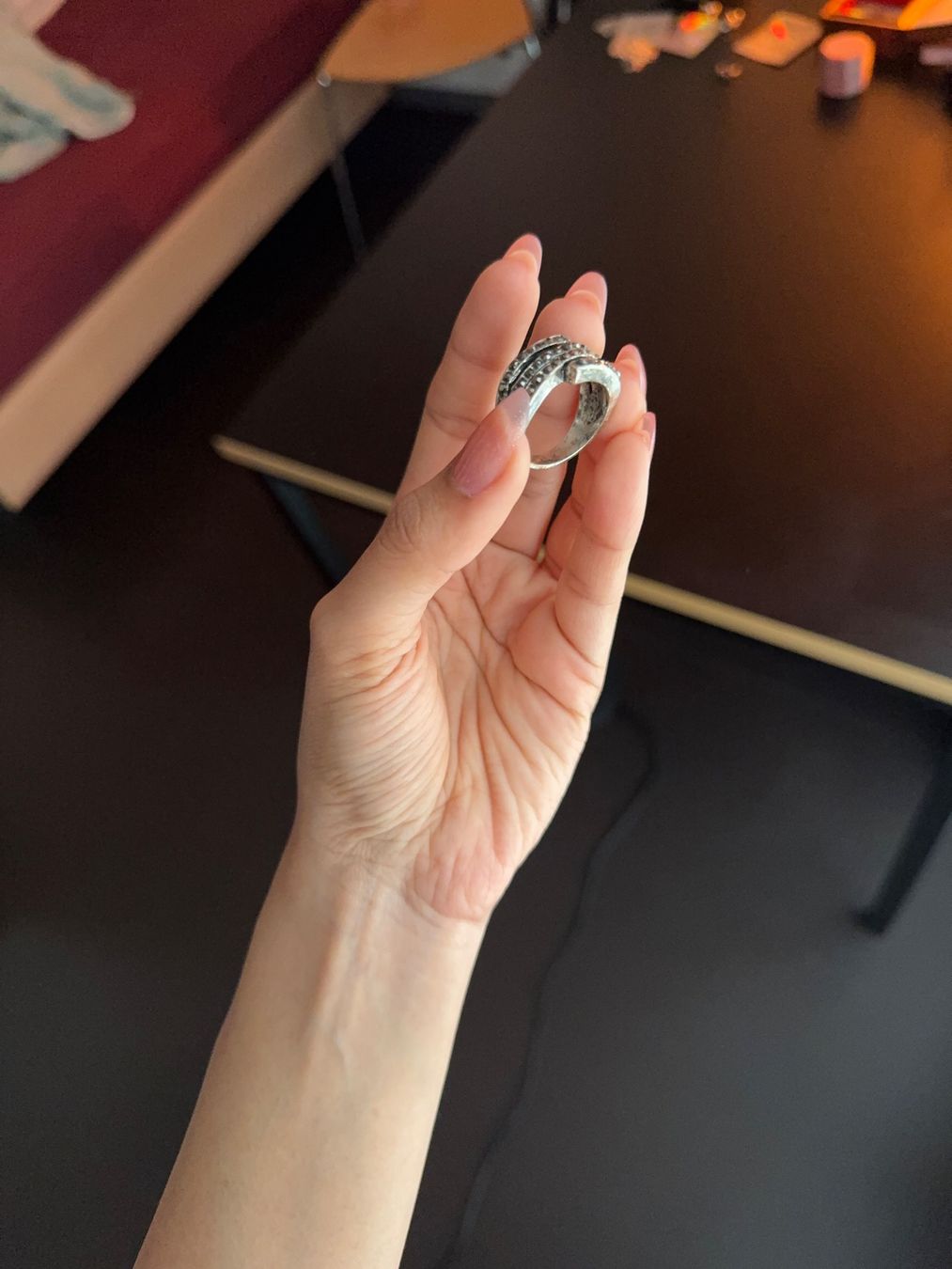 Anelli: stainless steel cluster ring – Nuovo (secondo la descrizione) da Zürich venduto da hal_2yzx 2