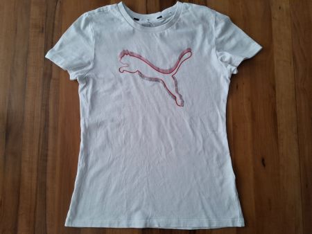 Puma T-Shirt Weiss Grösse 164 guter Zustand