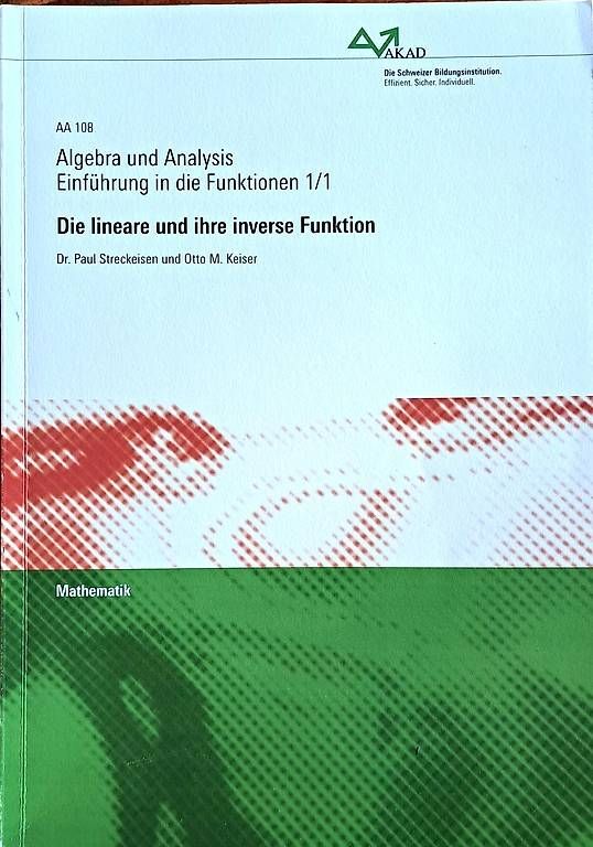 Libri: AKAD AA 108 Lineare Funktionen – Usato da Bern venduto da Grossenbacher2