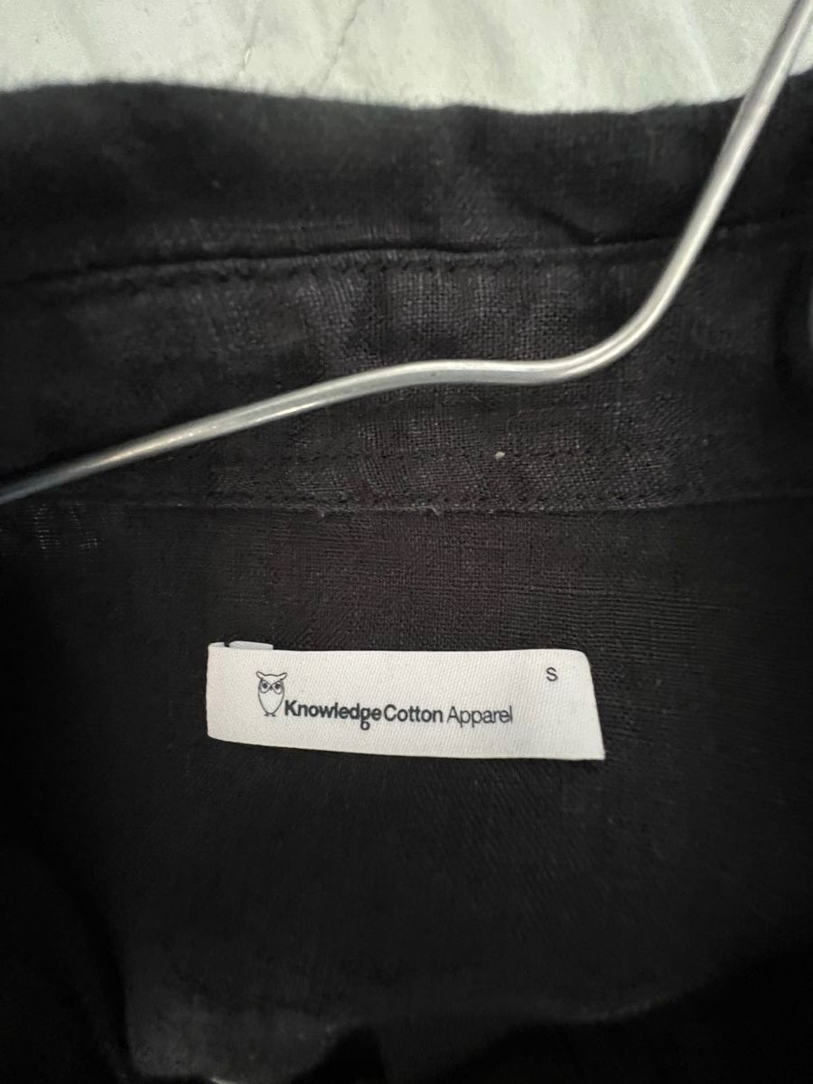 Blusen: Bluse, 100% Leinen, Knowledge Cotton, schwarz – Gebraucht aus winterthur von Cw5 2