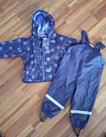 Regenhose+Jacke gefüttert Gr. 92