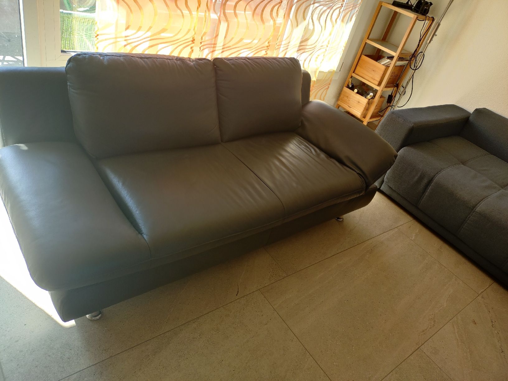 Conforama Sofas: Kunstleder Sofa Schwarz  – Neu (gemäss Beschreibung) aus Thun von FabiosSales 5