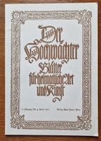 Burgen und Schlösser der Schweiz  -  Der Hochwächter, 1950