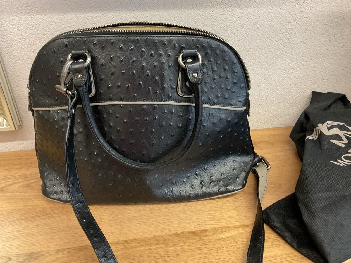 Maison Mollerus Borse da donna: Wunderschöne Maison Mollerus Tasche aus Strausenleder – Nuovo (secondo la descrizione) da Galgenen venduto da Schwantli 3