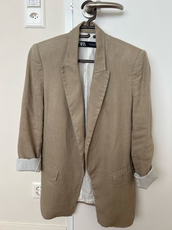 Zara Leinen Blazer XS/S - Oversize