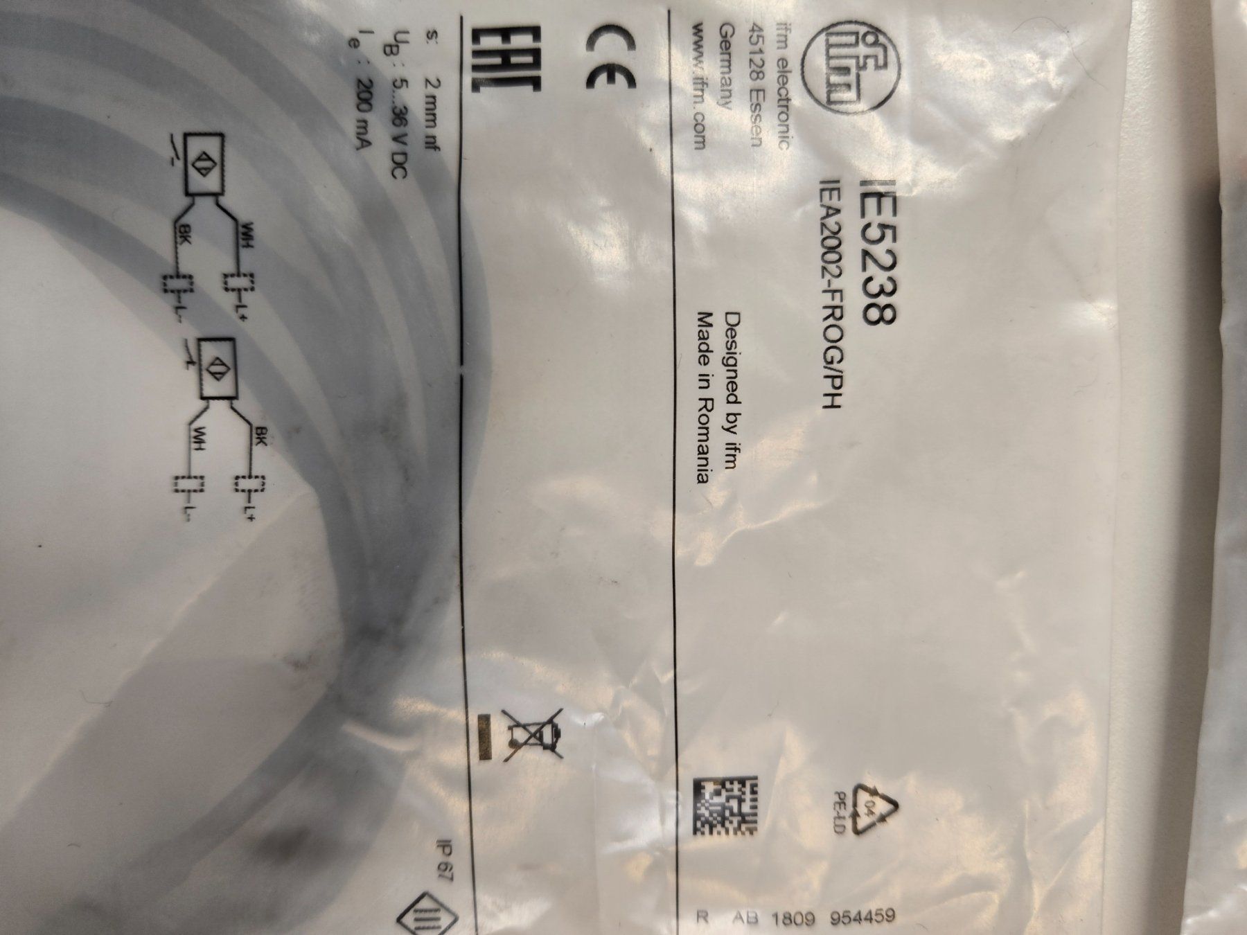 Componenti elettronici: 4x IFM IE5238 Induktiver Sensor – Usato da Jona venduto da Quantec 1
