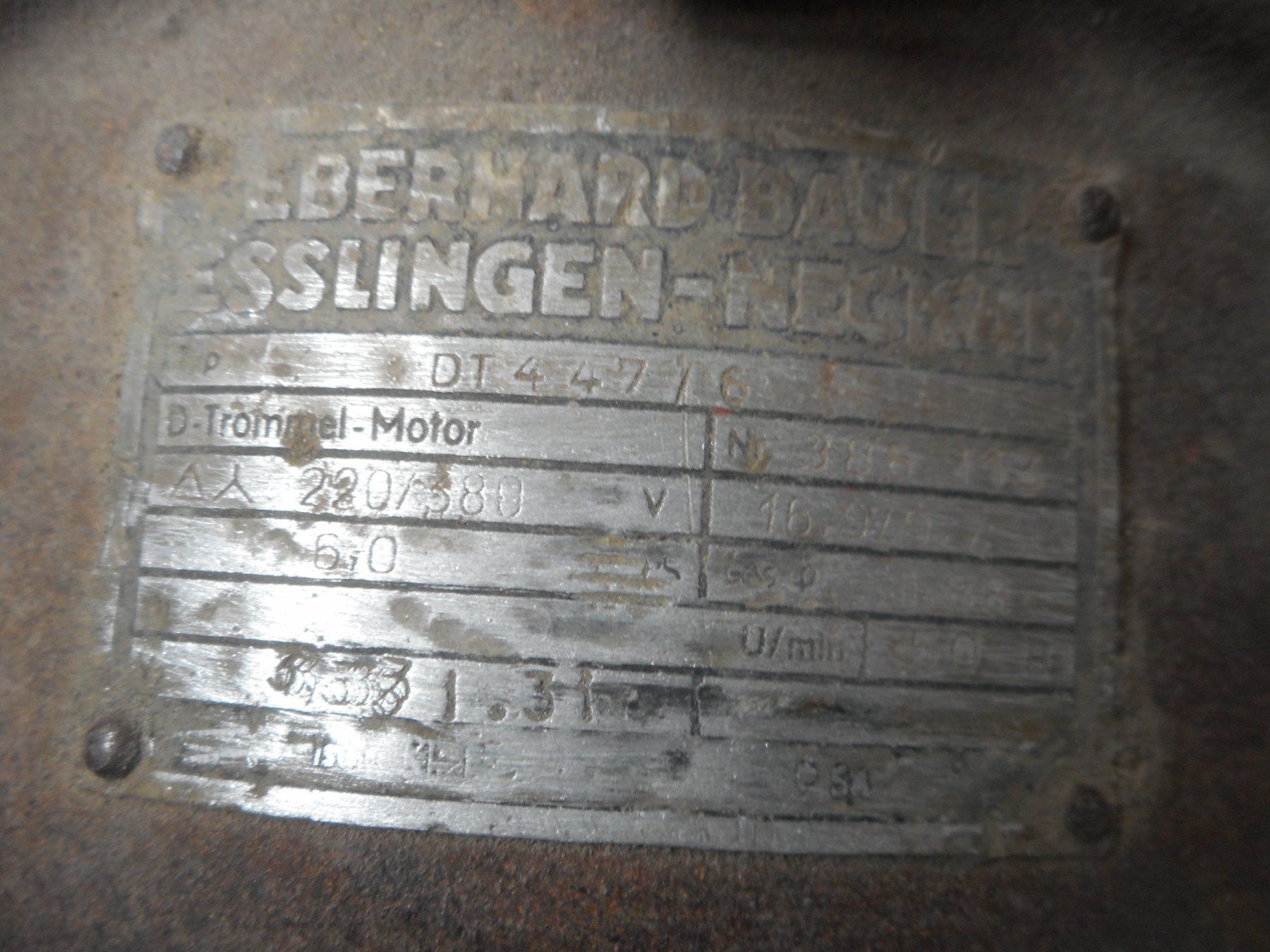 Motoren: Trommelmotor Bauer – Gebraucht aus Niedergösgen von motoren-meier 1