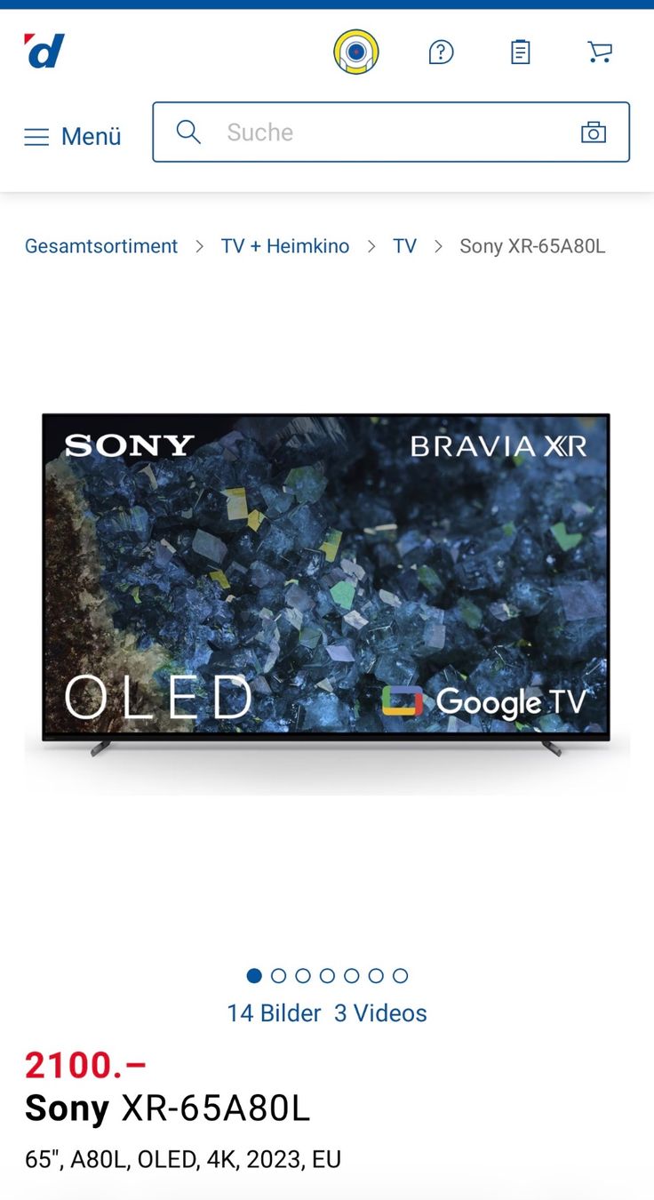 Sony Televisori: Sony TV – Usato da Kleinandelfingen venduto da philippkaegi