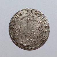10 Kreuzer 1755 Bern ss