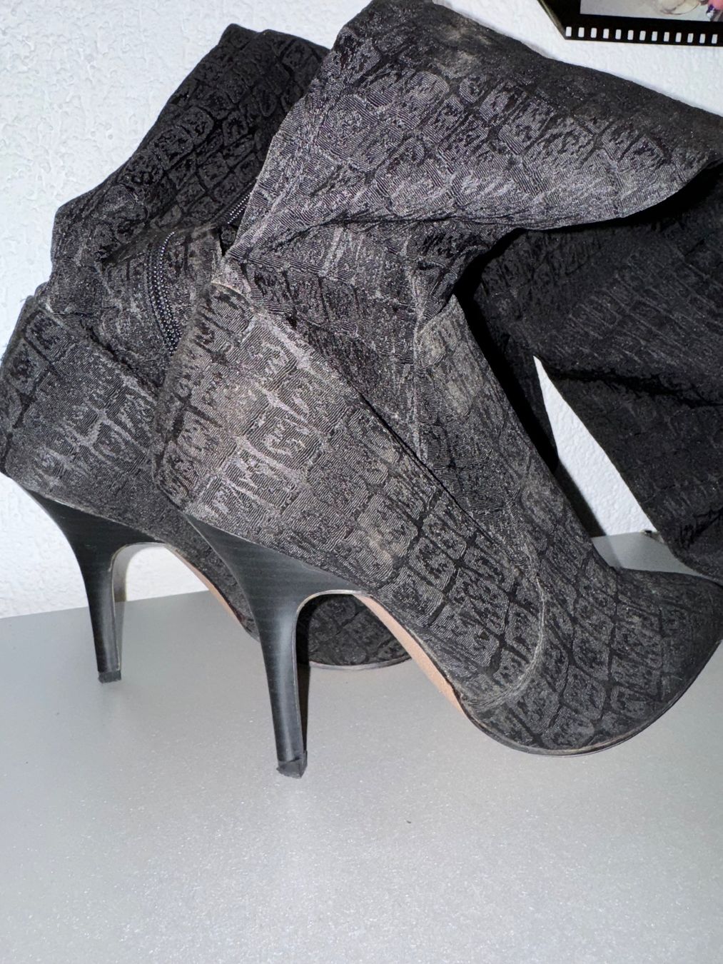 Damenschuhe: Sexy schwarze Overknee Stiefel Gr. 37 – Gebraucht aus Grosswangen von shoes.bags.and.co 1