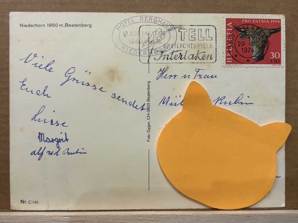 Cartoline postali: AK von Niederhorn Beatenberg – Usato da Rümlang venduto da Kartenpost1 1