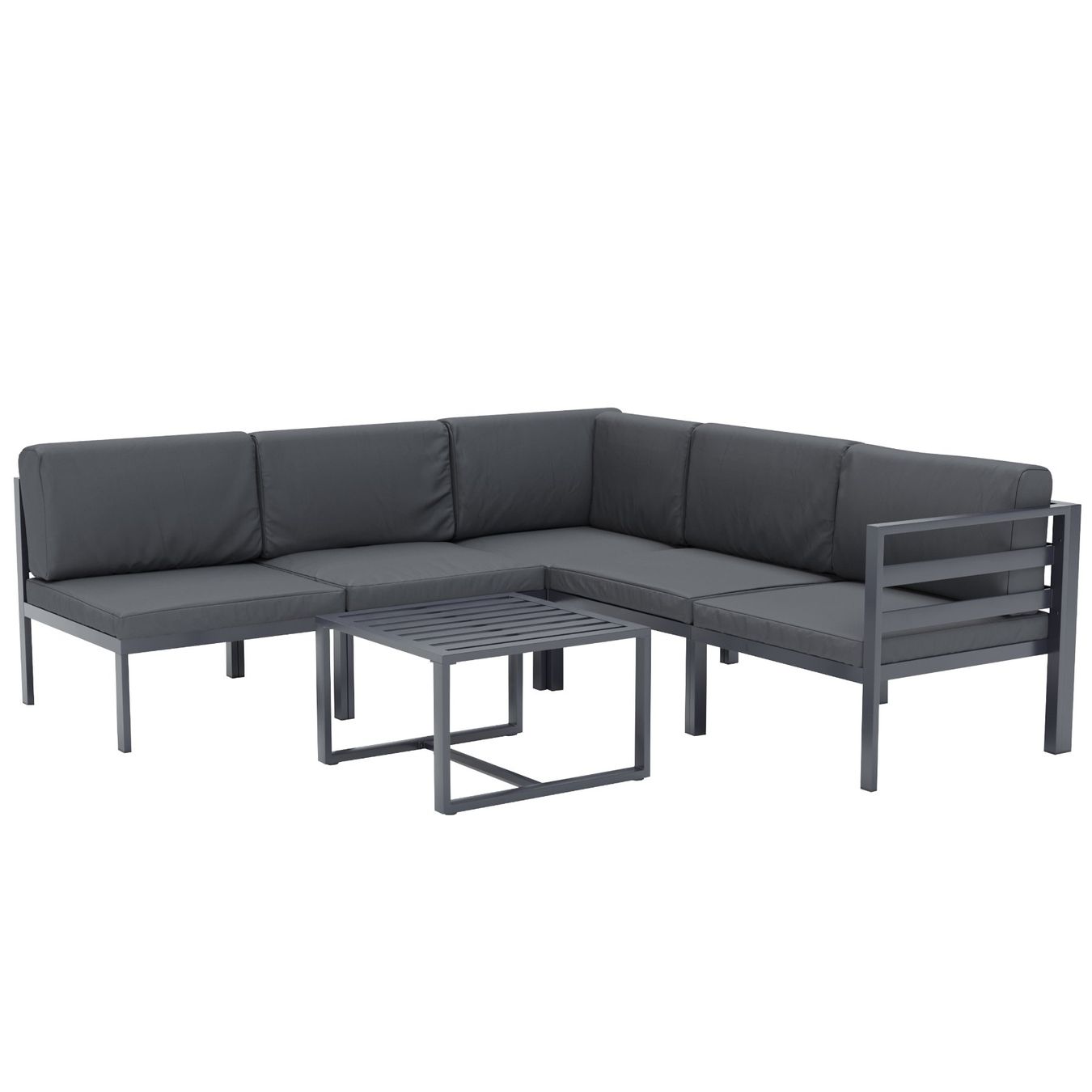Divani: Lounge SAMBIA 6-teilig anthrazit - Gratis Versand – Nuovo e nell'imballaggio originale da Kleinwangen venduto da meinwarenkorb.ch 4