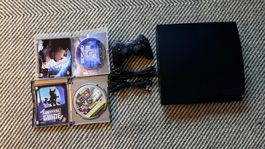 PS3 Slim 150 Go + manette officielle + 2 jeux