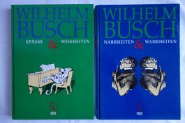 2 Bücher - WILHELM BUSCH - GRATIS VERSAND !