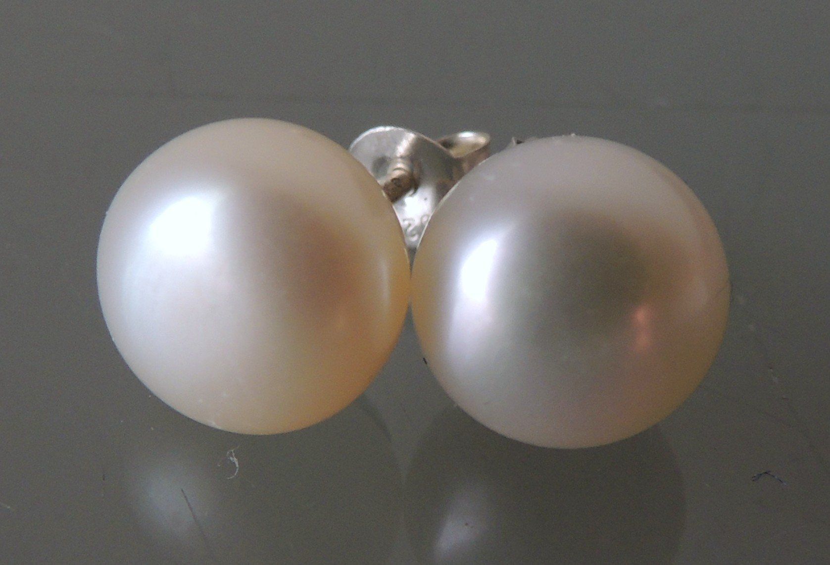 Orecchini pendenti & Orecchini a lobo: Silber 925 Perlen Ohrstecker 9 mm – Nuovo e nell'imballaggio originale da Waldenburg venduto da schaller707