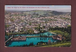 St. Gallen - ST. FIDEN von den 3 Weihern aus - 1915